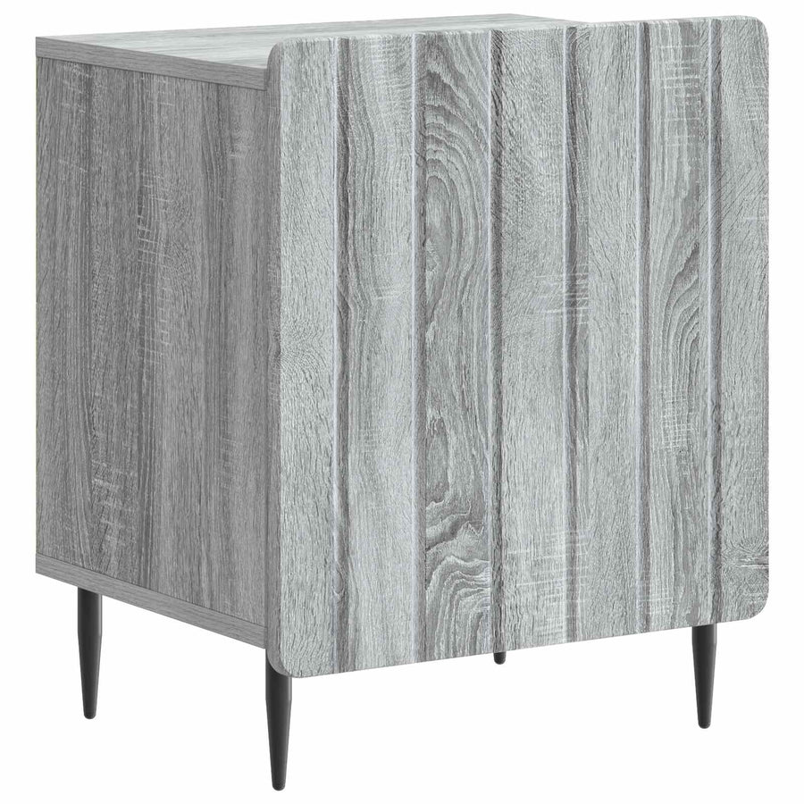 Nachtkastje 2 pcs Grijs sonoma 43 x 34,5 x 52 cm Bewerkt hout