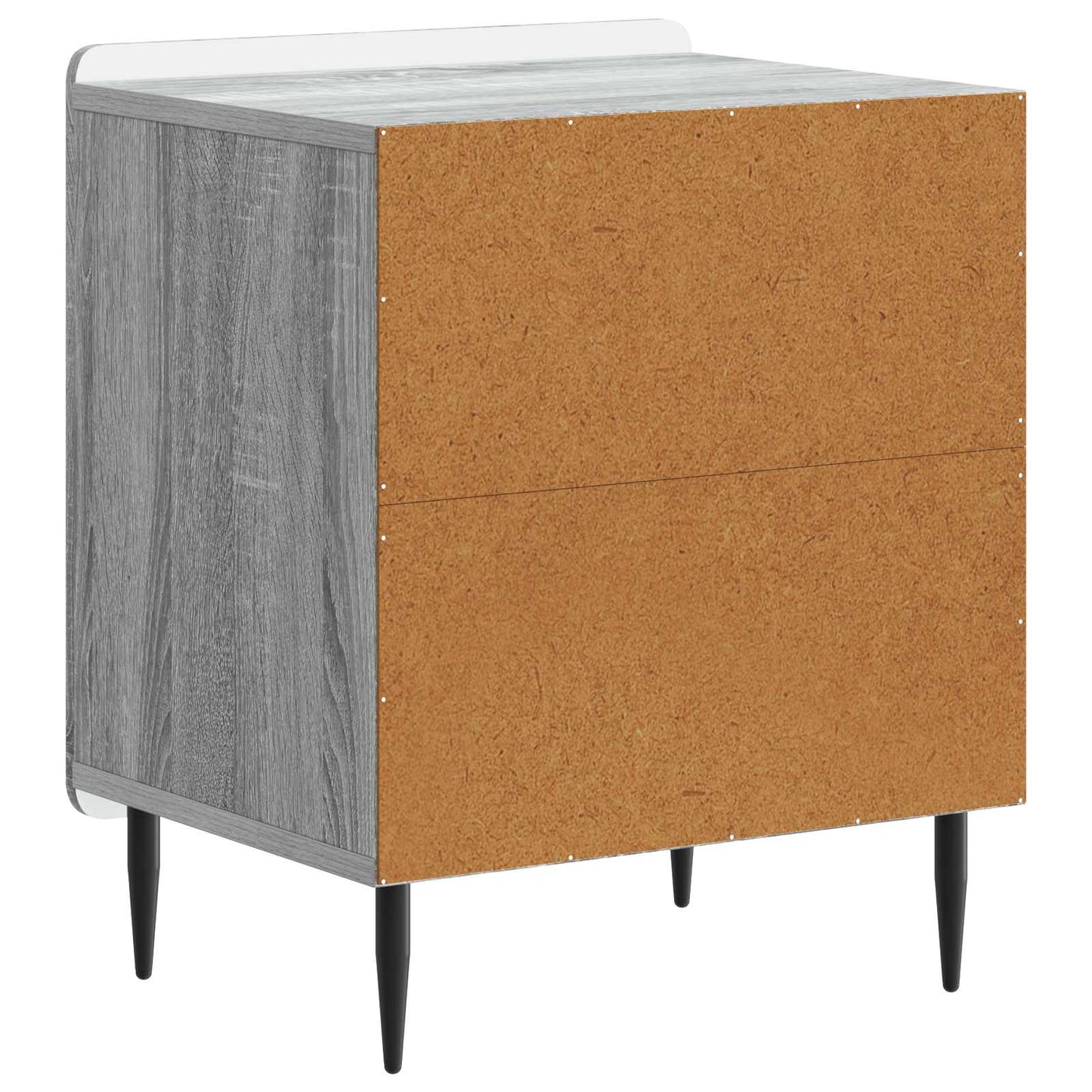 Nachtkastje 2 pcs Grijs sonoma 43 x 34,5 x 52 cm Bewerkt hout