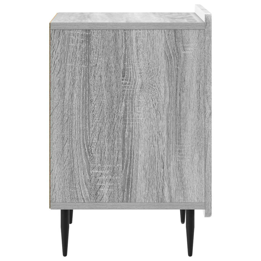 Nachtkastje 2 pcs Grijs sonoma 43 x 34,5 x 52 cm Bewerkt hout