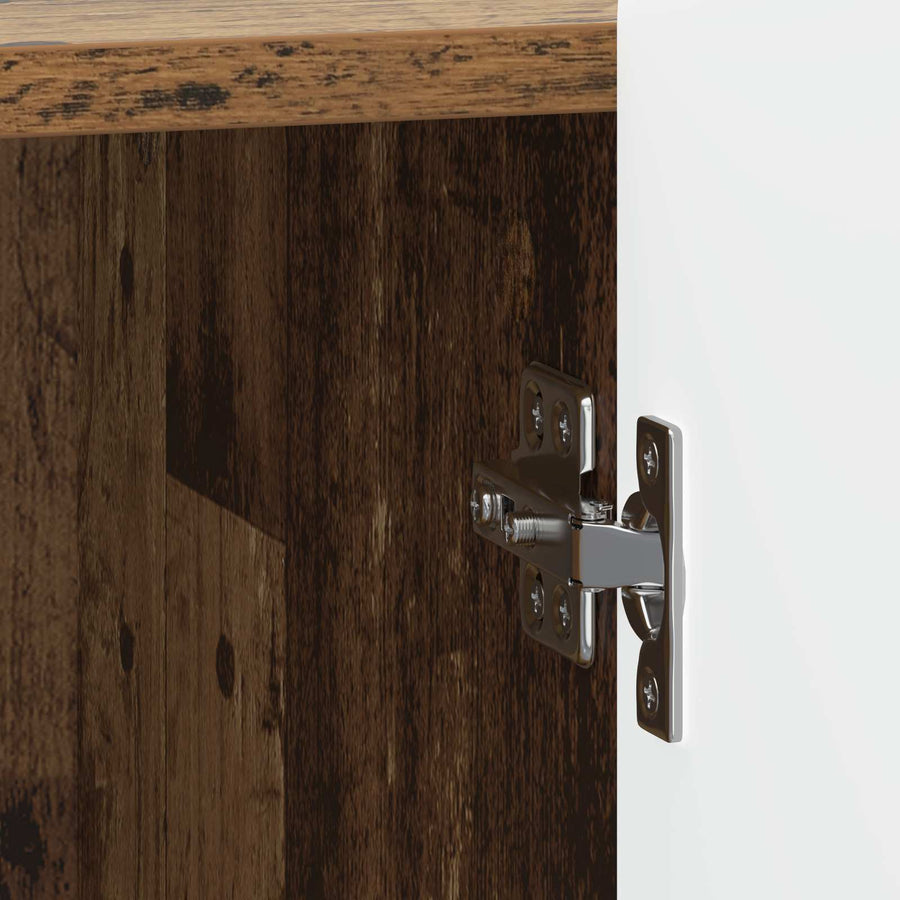 Nachtkastje 2 pcs Oud hout 43 x 34,5 x 52 cm Bewerkt hout