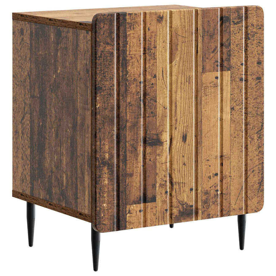 Nachtkastje 2 pcs Oud hout 43 x 34,5 x 52 cm Bewerkt hout