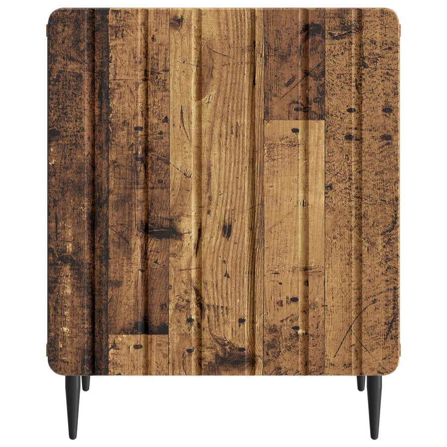 Nachtkastje 2 pcs Oud hout 43 x 34,5 x 52 cm Bewerkt hout