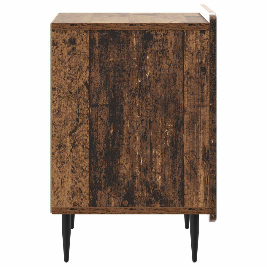 Nachtkastje 2 pcs Oud hout 43 x 34,5 x 52 cm Bewerkt hout