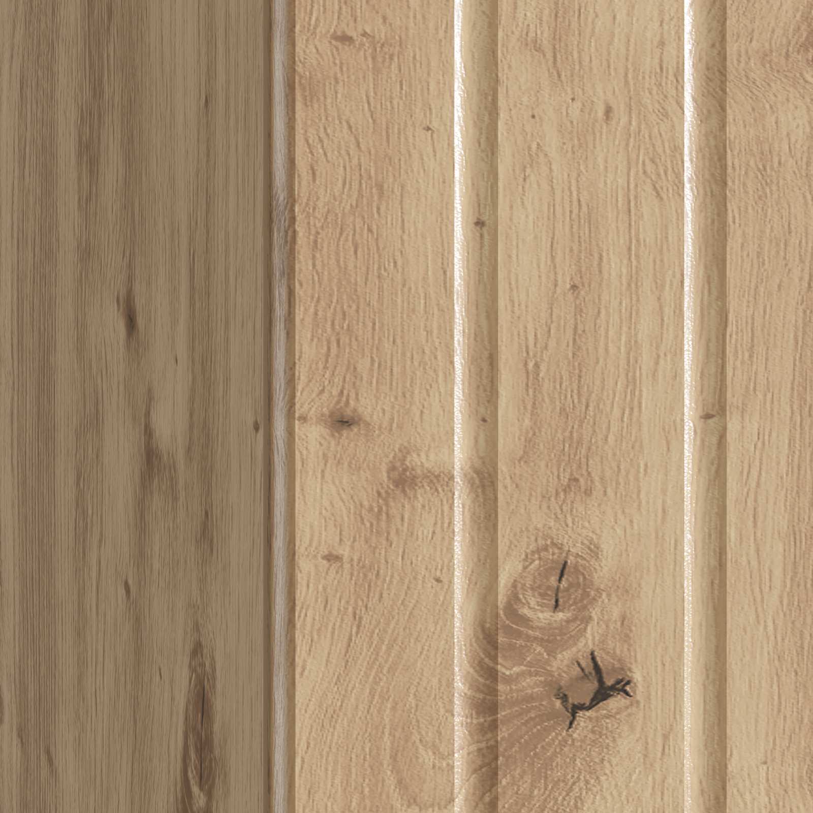 Nachtkastje Artisanaal eiken 43 x 34,5 x 52 cm Bewerkt hout