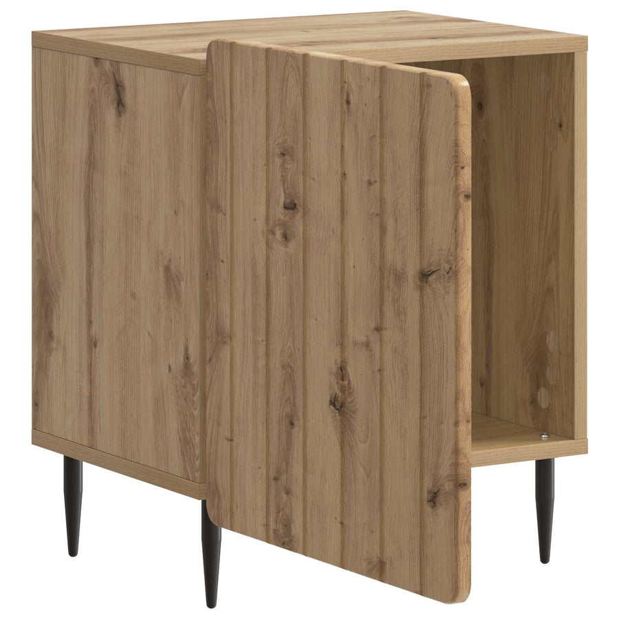Nachtkastje Artisanaal eiken 43 x 34,5 x 52 cm Bewerkt hout