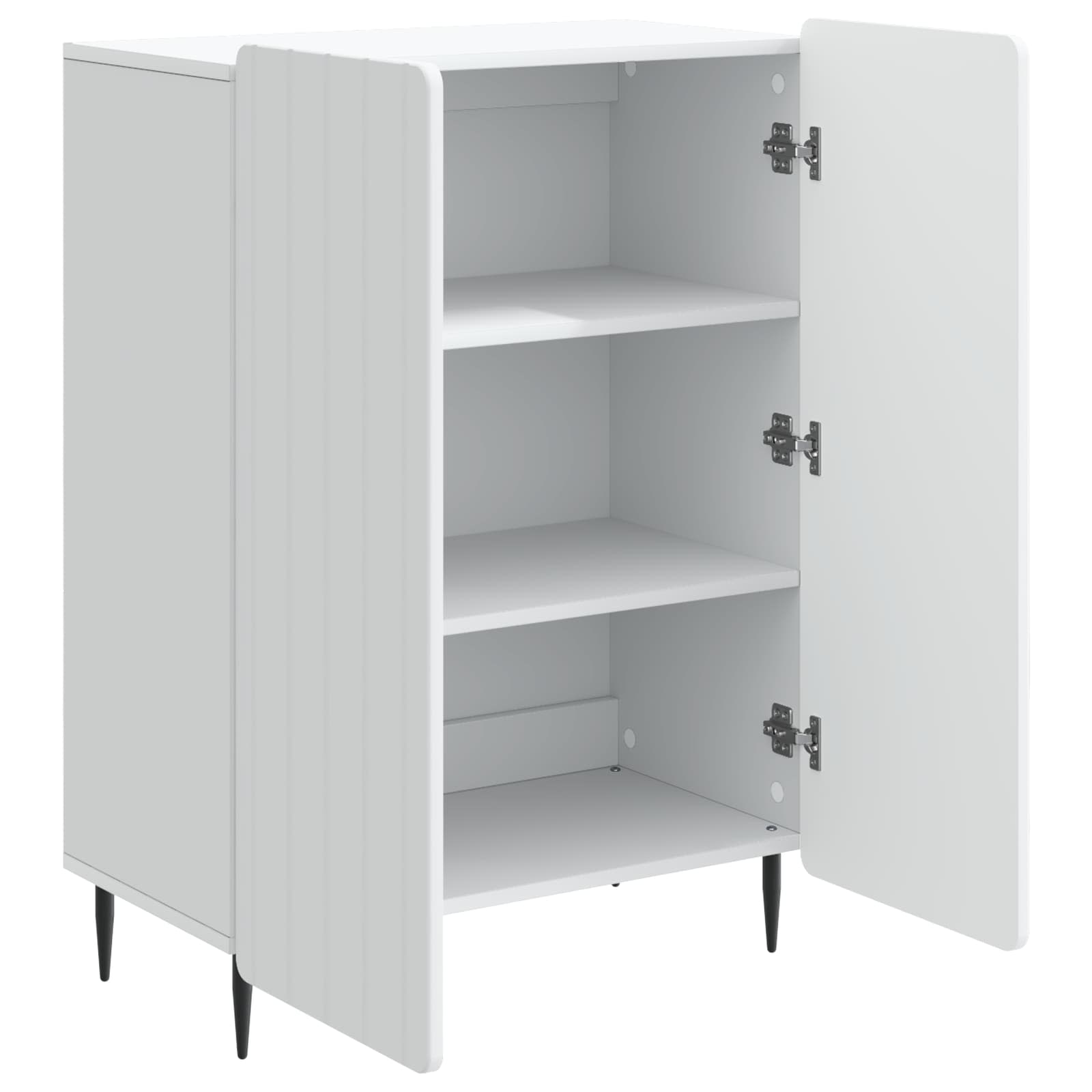 Dressoir Wit 66 x 34,5 x 92 cm Bewerkt hout
