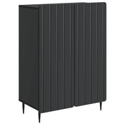 Dressoir 66x34,5x92 cm zwart bewerkt hout