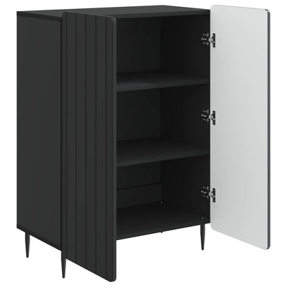 Dressoir Zwart 66 x 34,5 x 92 cm Bewerkt hout