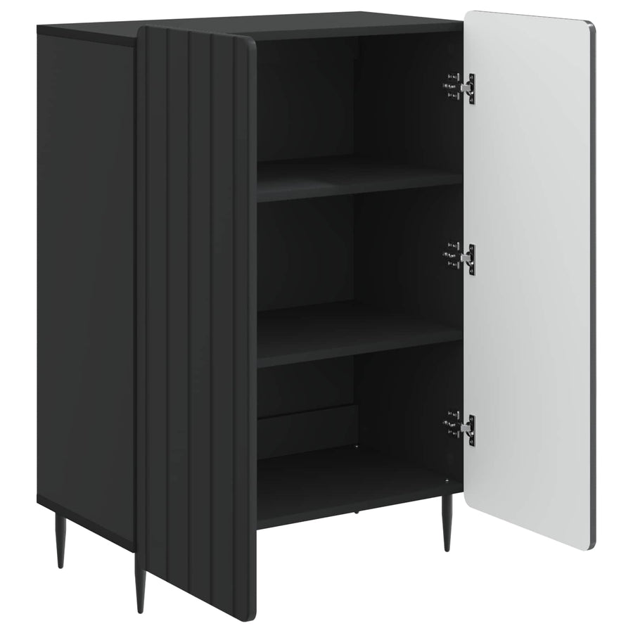 Dressoir Zwart 66 x 34,5 x 92 cm Bewerkt hout