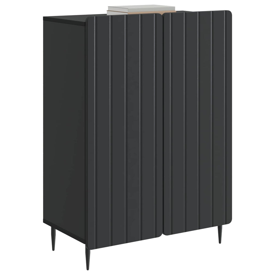 Dressoir Zwart 66 x 34,5 x 92 cm Bewerkt hout