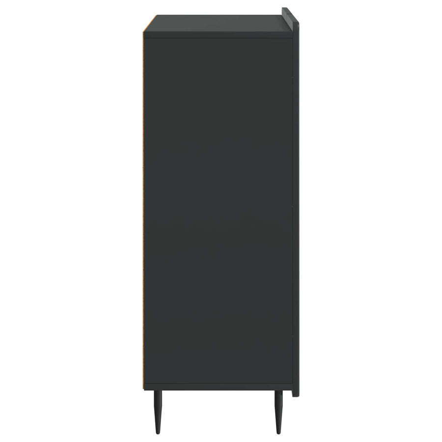 Dressoir Zwart 66 x 34,5 x 92 cm Bewerkt hout