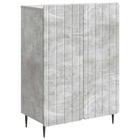 Dressoir 66x34.5x92 cm betongrijs bewerkt hout