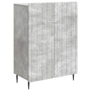 Dressoir 66x34.5x92 cm betongrijs bewerkt hout