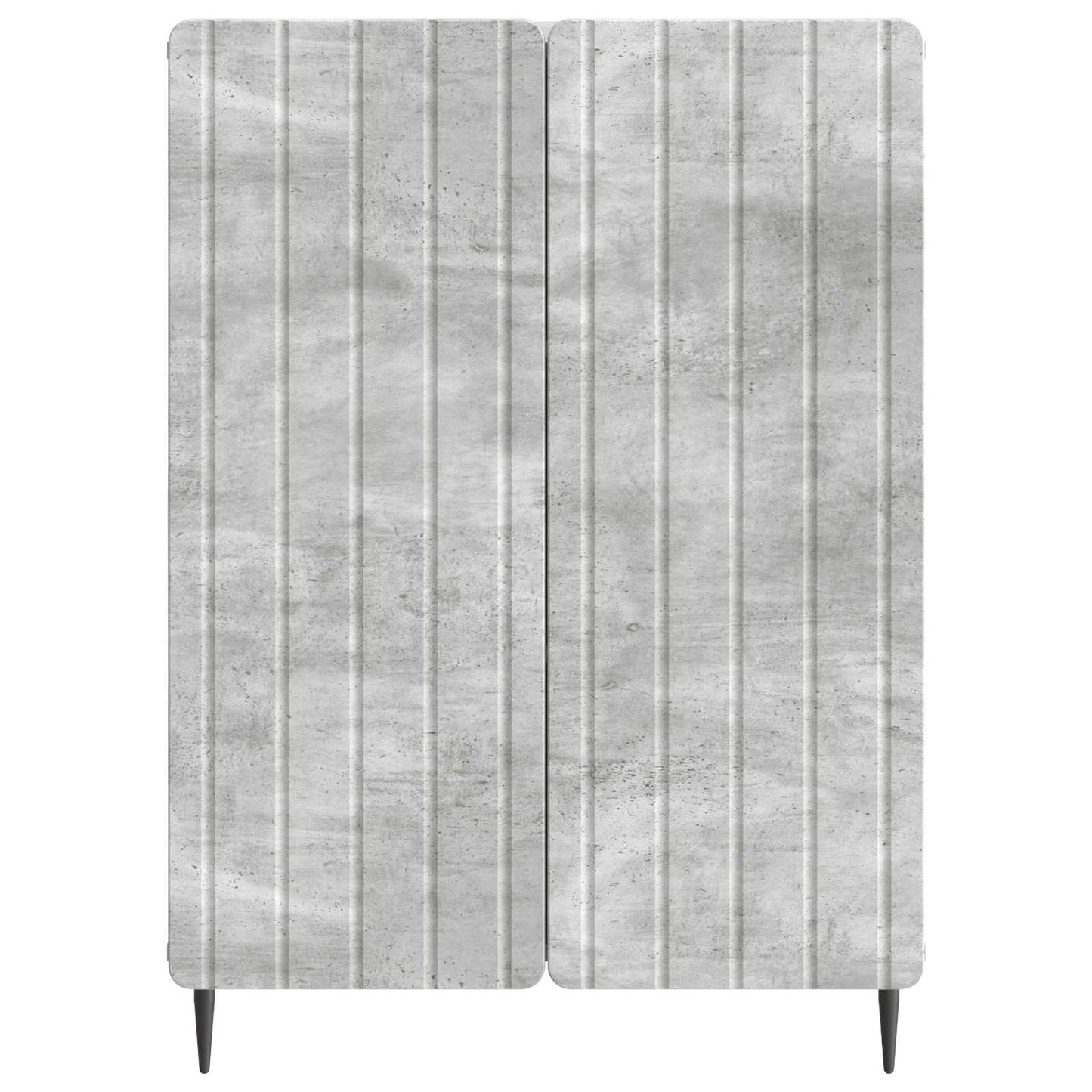 Dressoir Betongrijs 66 x 34,5 x 92 cm Bewerkt hout