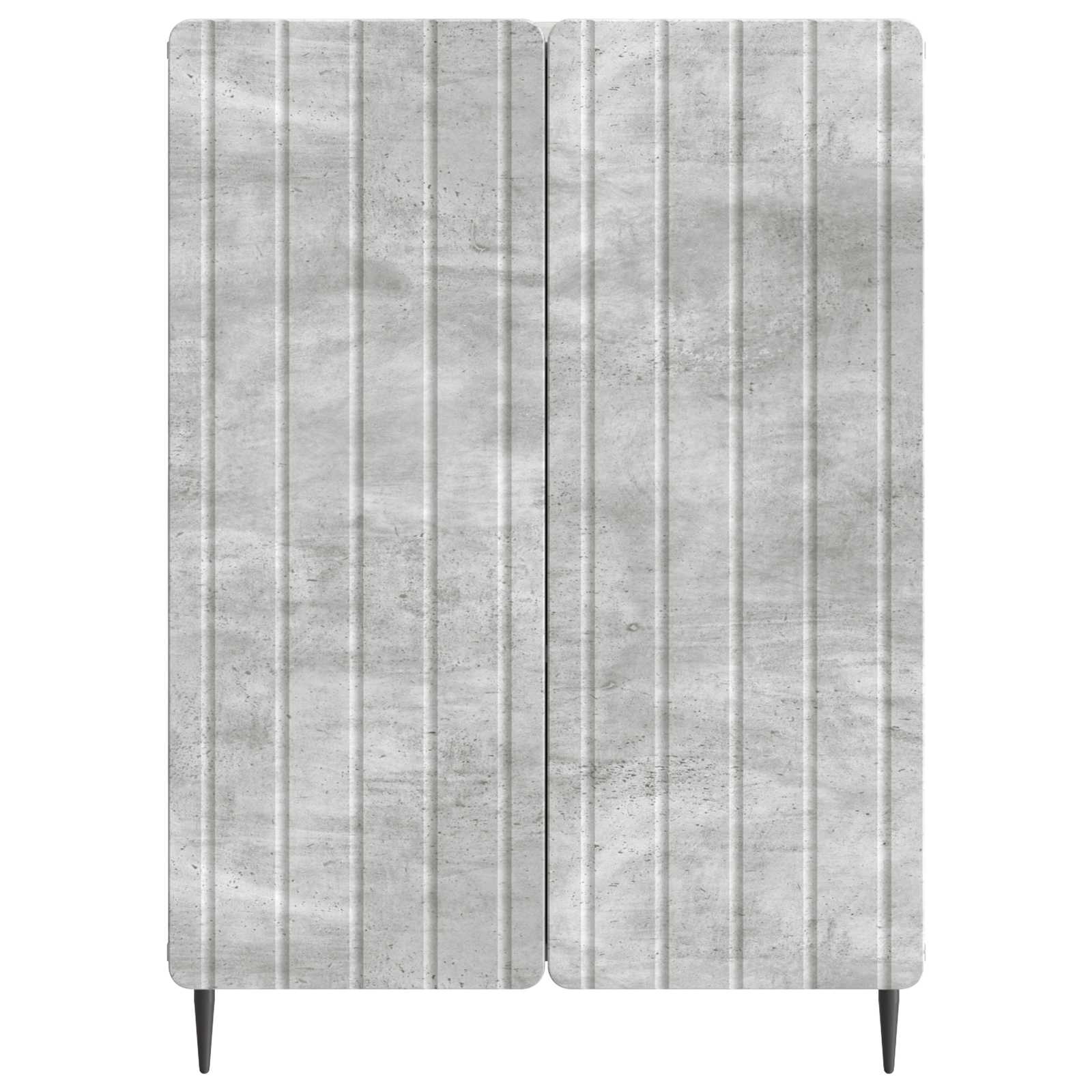 Dressoir Betongrijs 66 x 34,5 x 92 cm Bewerkt hout