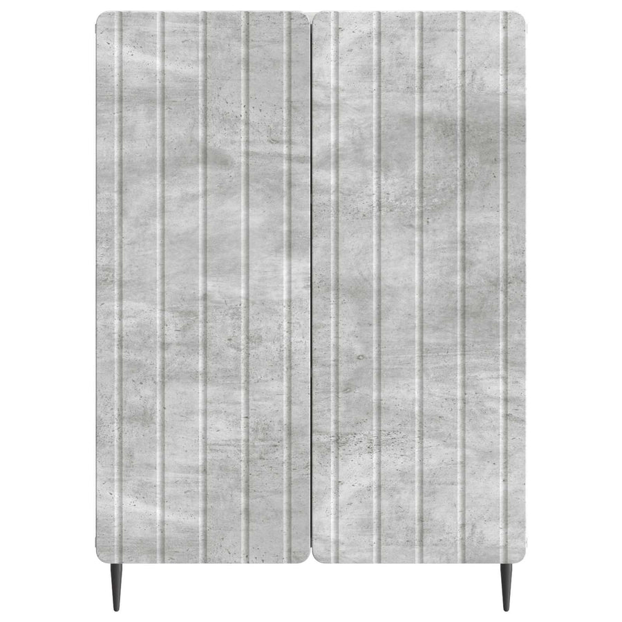 Dressoir Betongrijs 66 x 34,5 x 92 cm Bewerkt hout