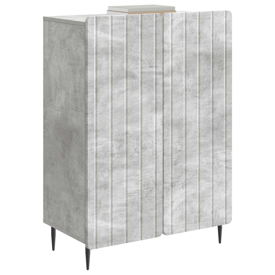 Dressoir Betongrijs 66 x 34,5 x 92 cm Bewerkt hout