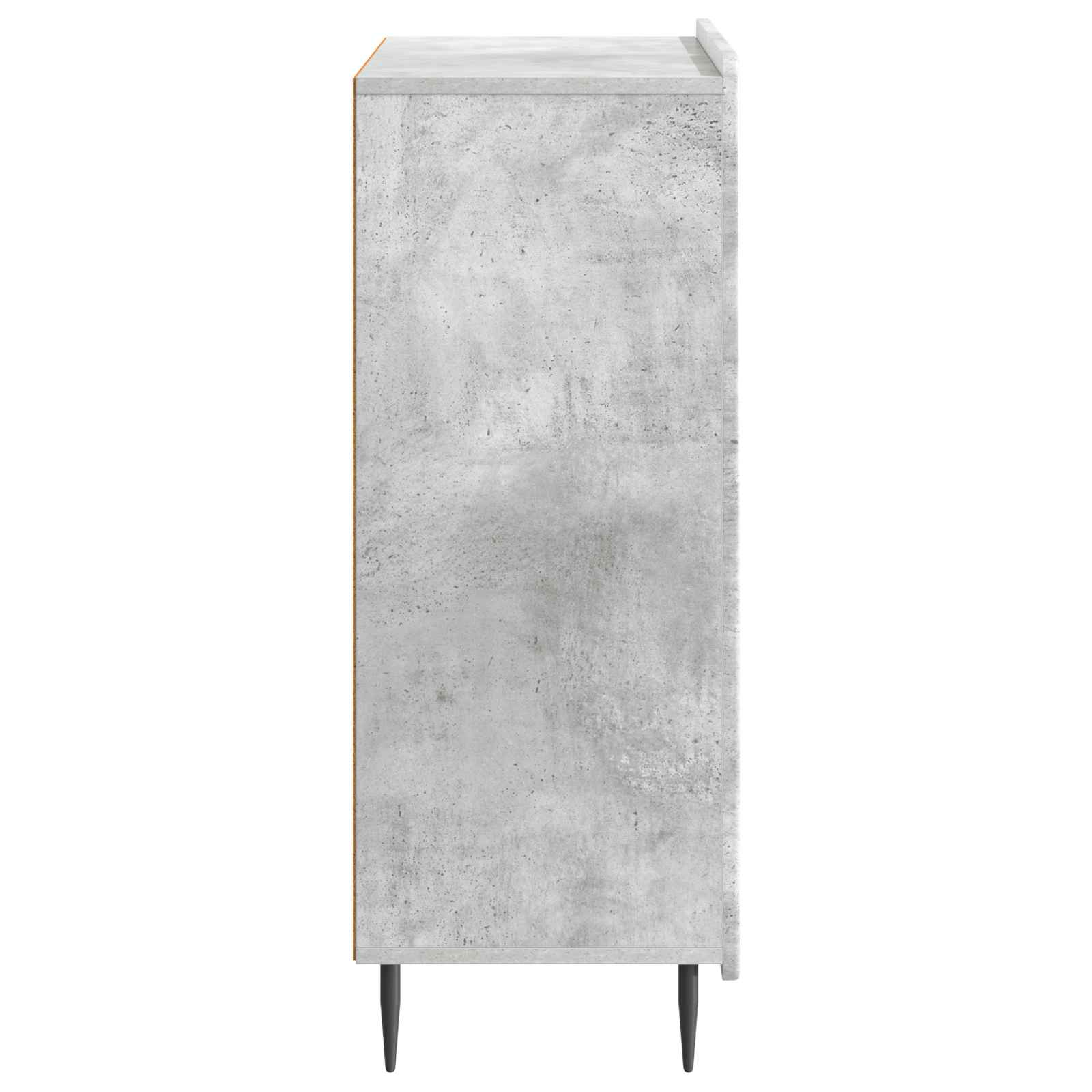 Dressoir Betongrijs 66 x 34,5 x 92 cm Bewerkt hout