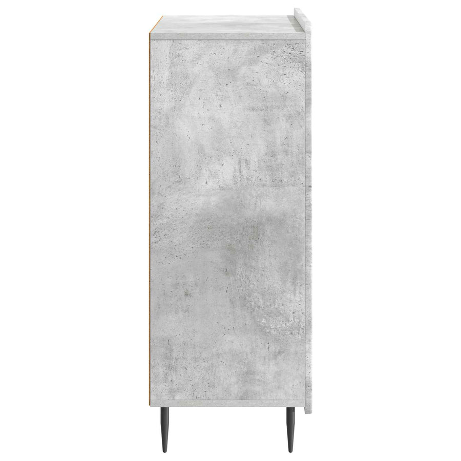 Dressoir Betongrijs 66 x 34,5 x 92 cm Bewerkt hout