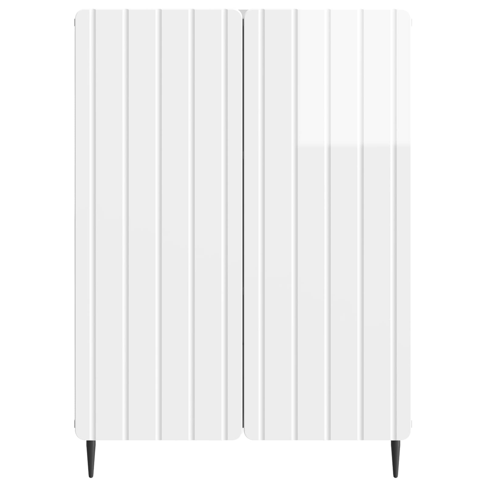 Dressoir Hoogglans Wit 66 x 34,5 x 92 cm Bewerkt hout