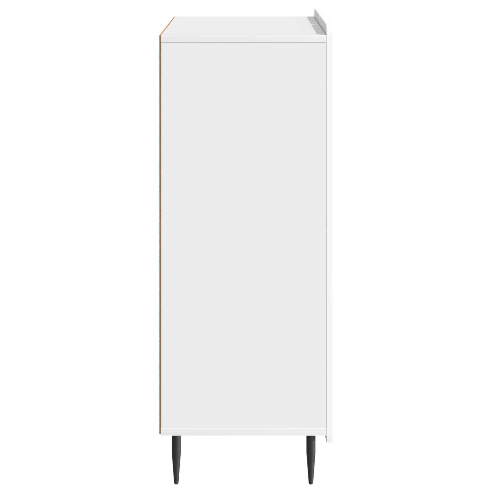 Dressoir Hoogglans Wit 66 x 34,5 x 92 cm Bewerkt hout