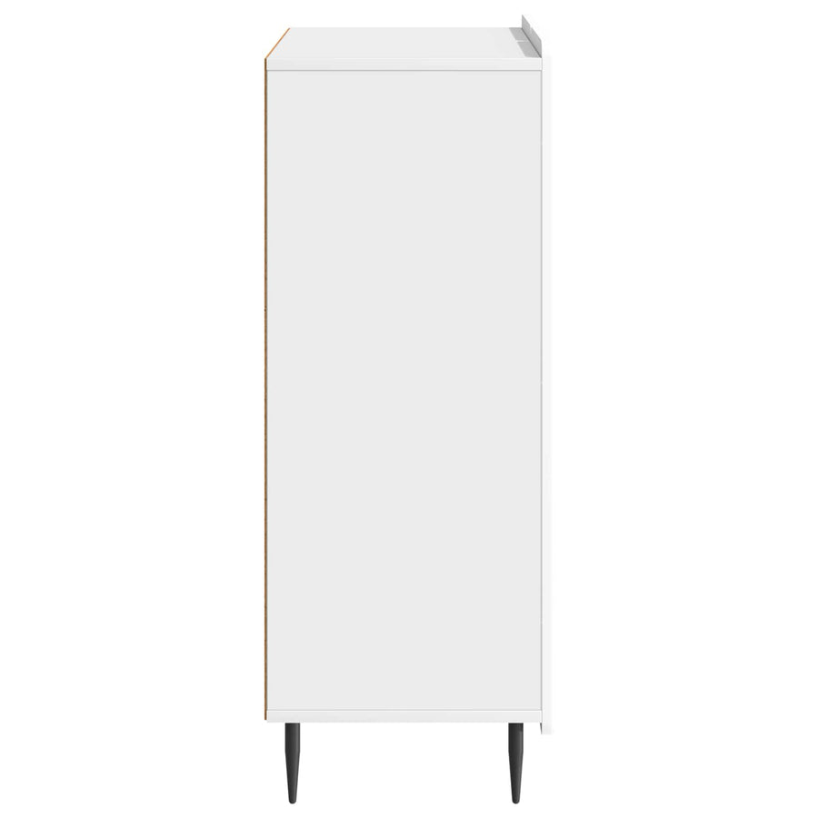 Dressoir Hoogglans Wit 66 x 34,5 x 92 cm Bewerkt hout