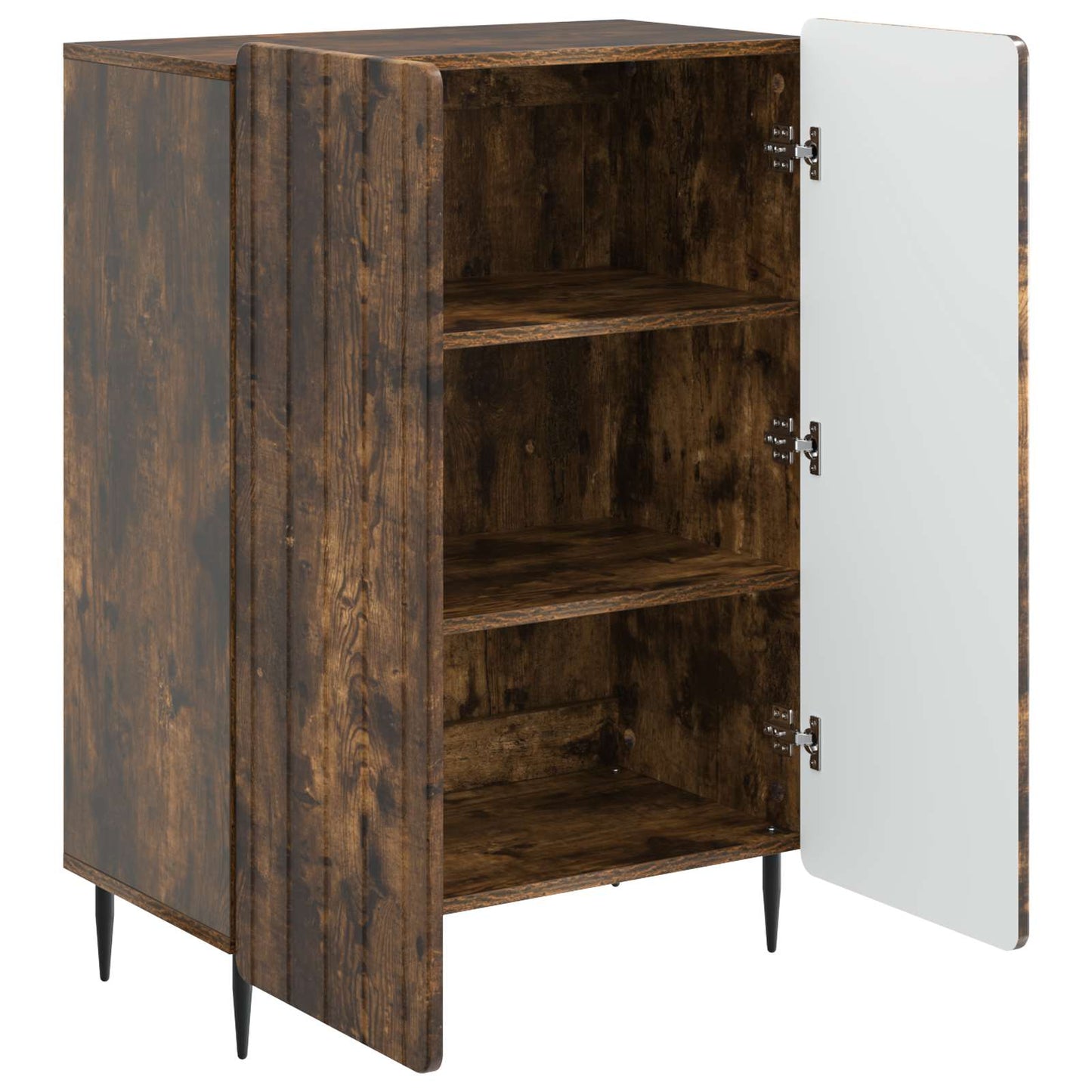 Dressoir Gerookt eiken 66 x 34,5 x 92 cm Bewerkt hout