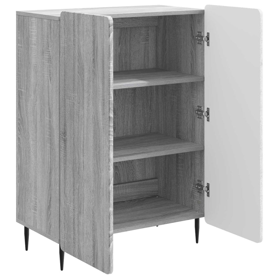 Dressoir Grijs sonoma 66 x 34,5 x 92 cm Bewerkt hout