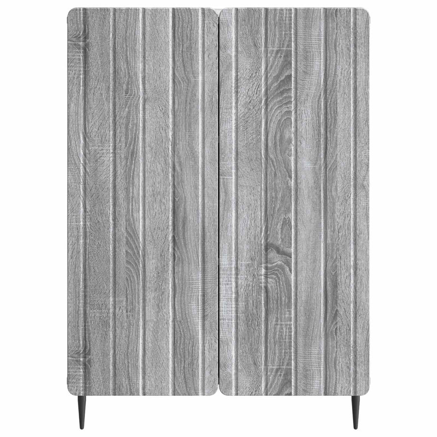 Dressoir Grijs sonoma 66 x 34,5 x 92 cm Bewerkt hout