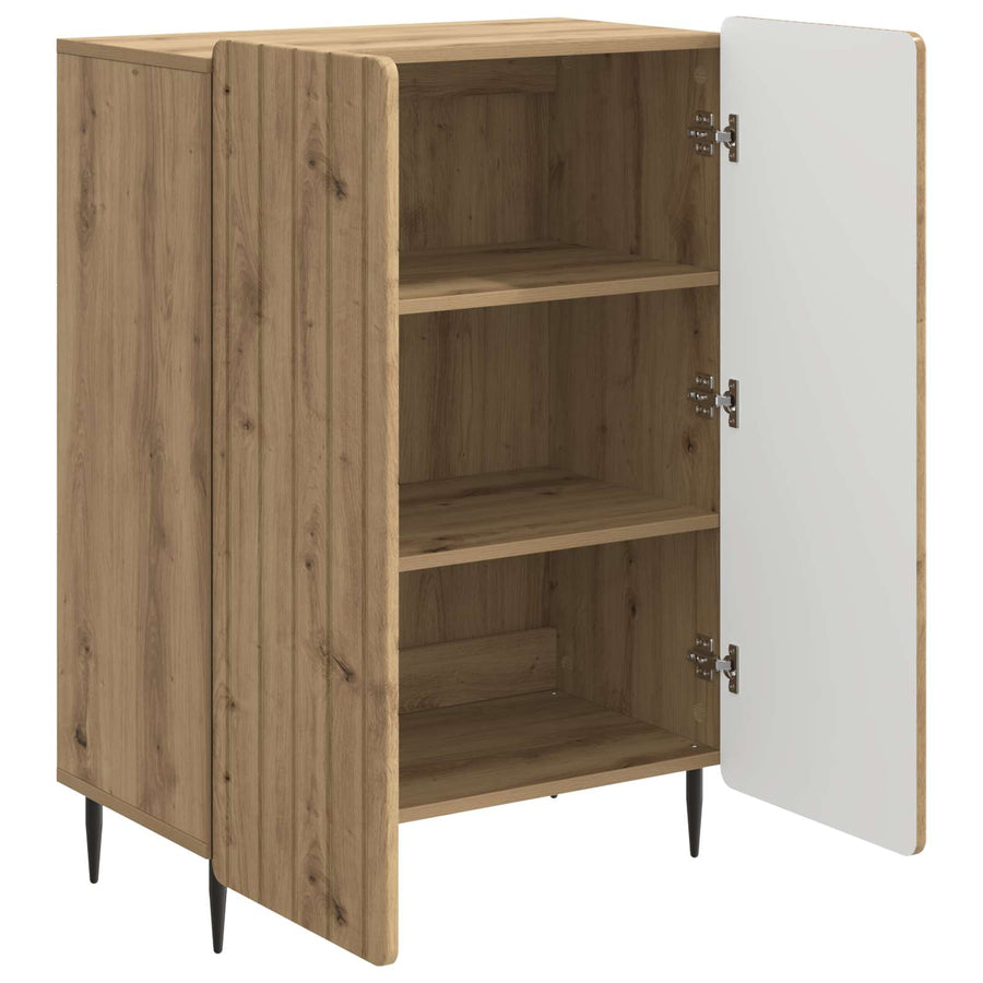 Dressoir Artisanaal eiken 66 x 34,5 x 92 cm Bewerkt hout