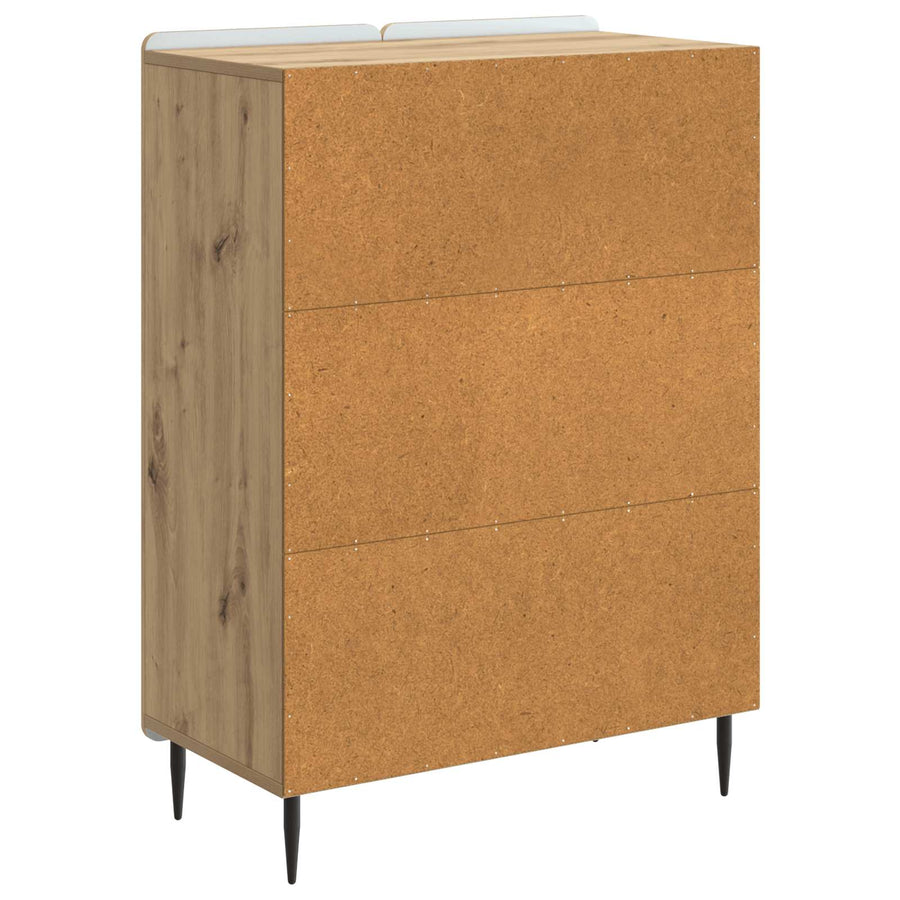 Dressoir Artisanaal eiken 66 x 34,5 x 92 cm Bewerkt hout