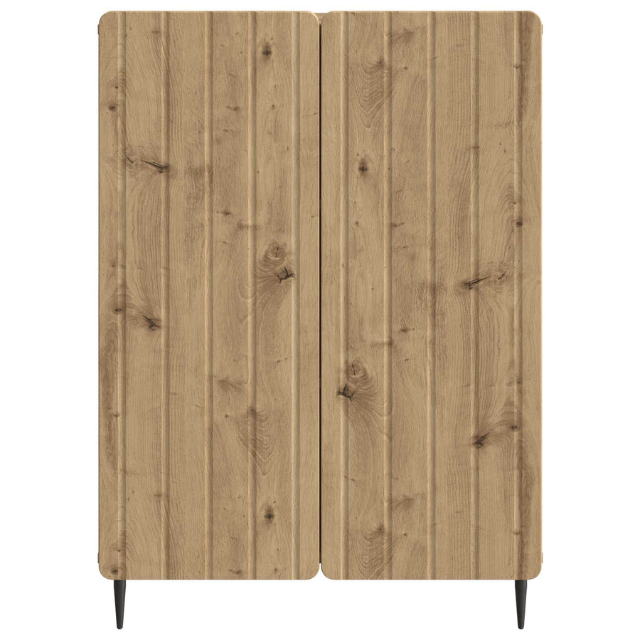 Dressoir Artisanaal eiken 66 x 34,5 x 92 cm Bewerkt hout
