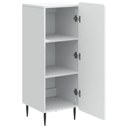 Dressoir Wit 34,5 x 33 x 92 cm Bewerkt hout