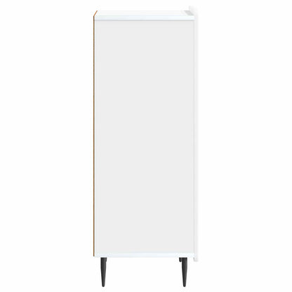 Dressoir Wit 34,5 x 33 x 92 cm Bewerkt hout