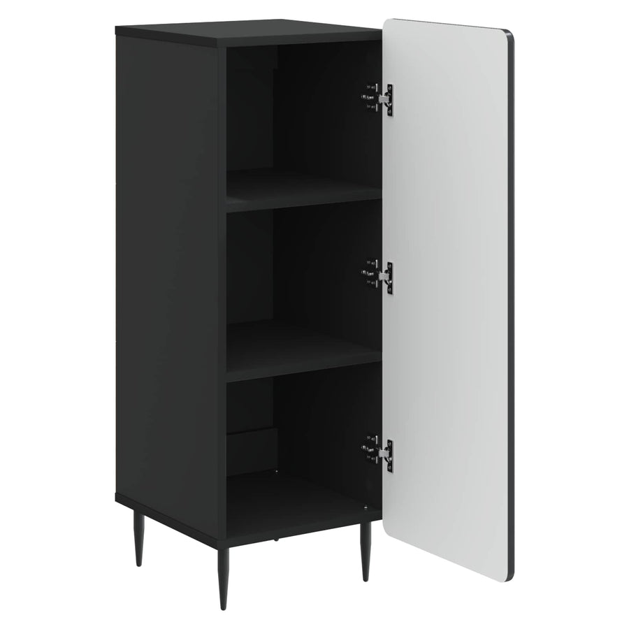 Dressoir Zwart 34,5 x 33 x 92 cm Bewerkt hout
