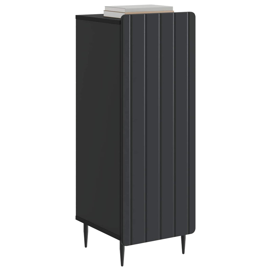 Dressoir Zwart 34,5 x 33 x 92 cm Bewerkt hout