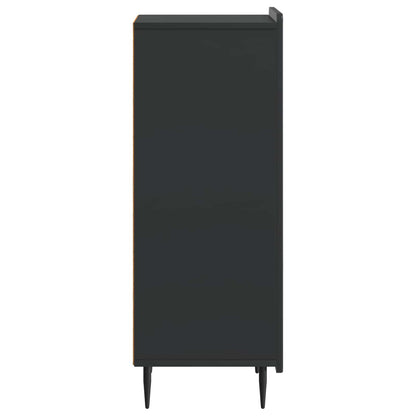 Dressoir Zwart 34,5 x 33 x 92 cm Bewerkt hout
