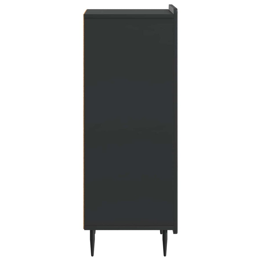 Dressoir Zwart 34,5 x 33 x 92 cm Bewerkt hout