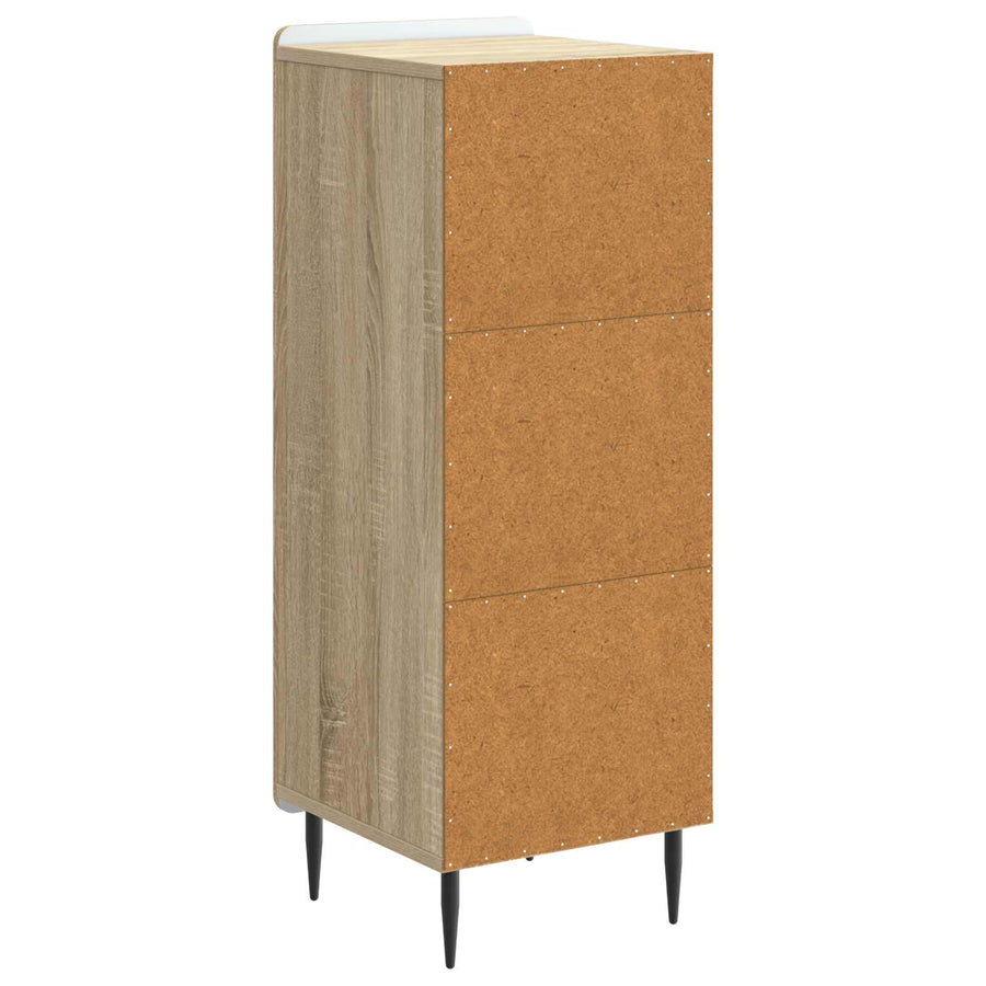 Dressoir Sonoma Eiken 34,5 x 33 x 92 cm Bewerkt hout