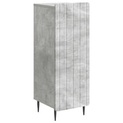 Dressoir 34,5x33x92 cm bewerkt hout betongrijs
