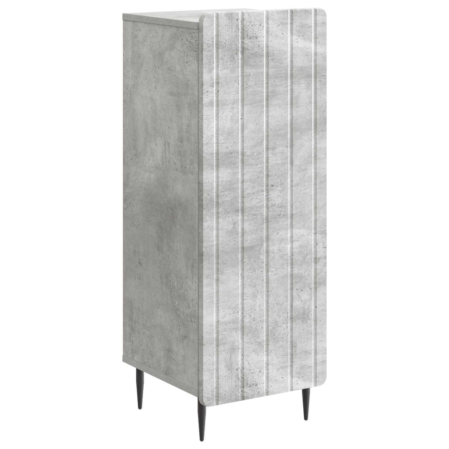 Dressoir Betongrijs 34,5 x 33 x 92 cm Bewerkt hout