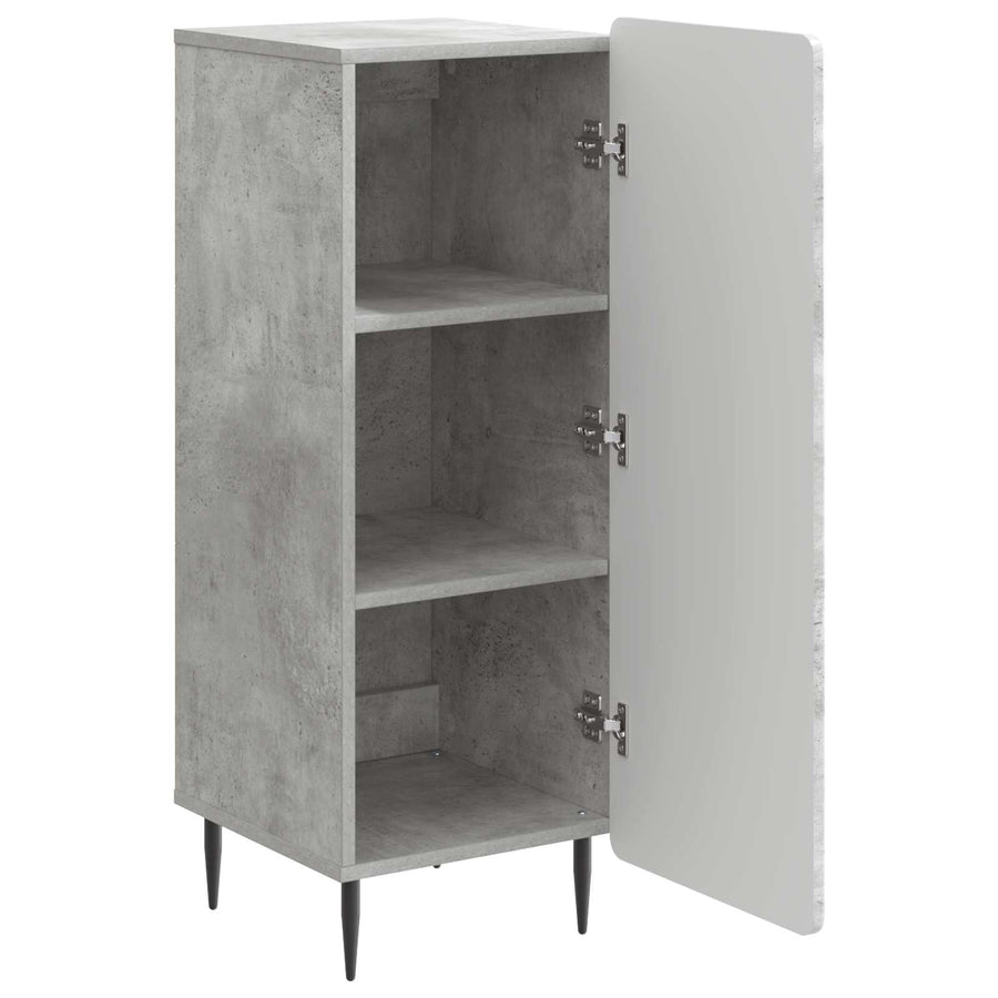 Dressoir Betongrijs 34,5 x 33 x 92 cm Bewerkt hout