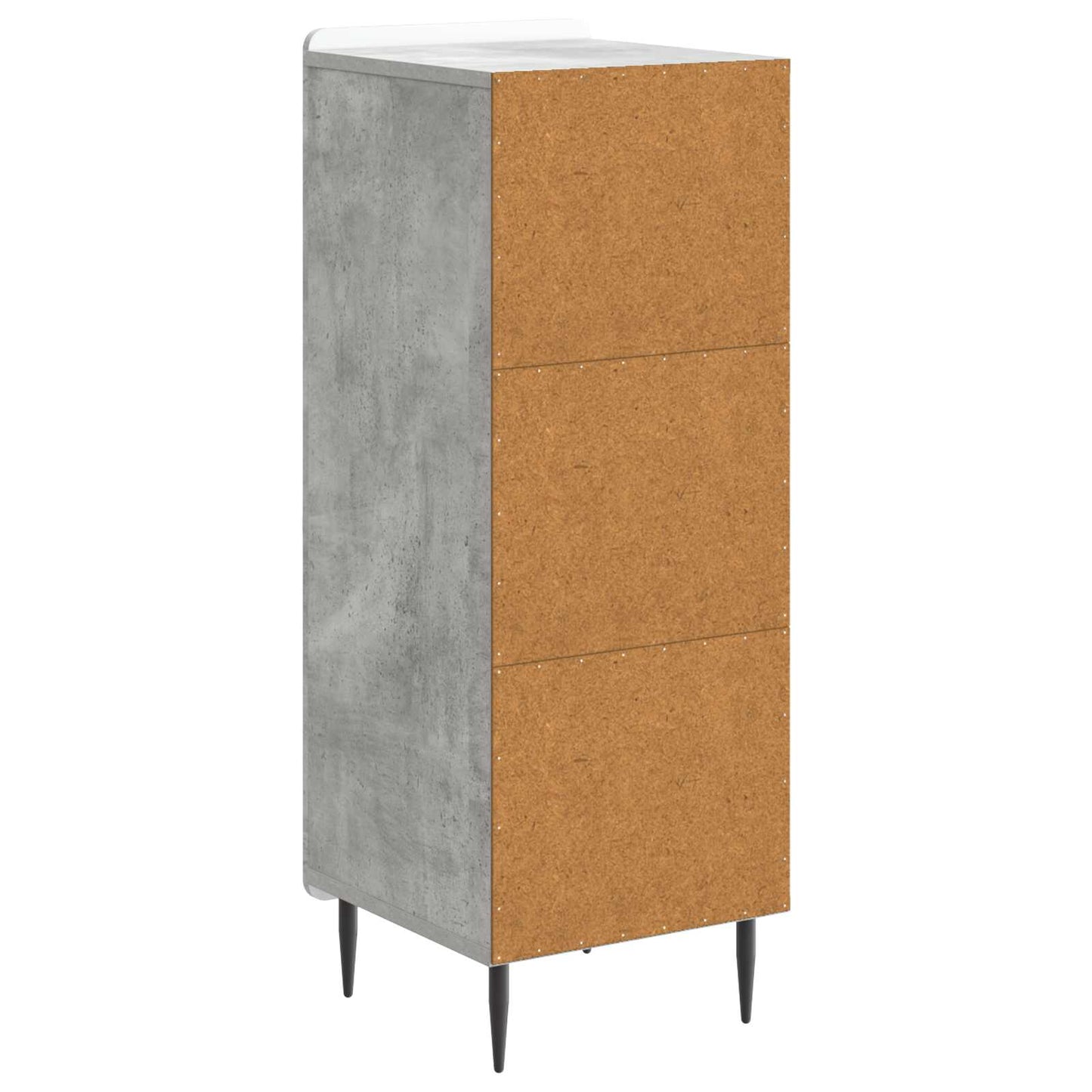Dressoir Betongrijs 34,5 x 33 x 92 cm Bewerkt hout