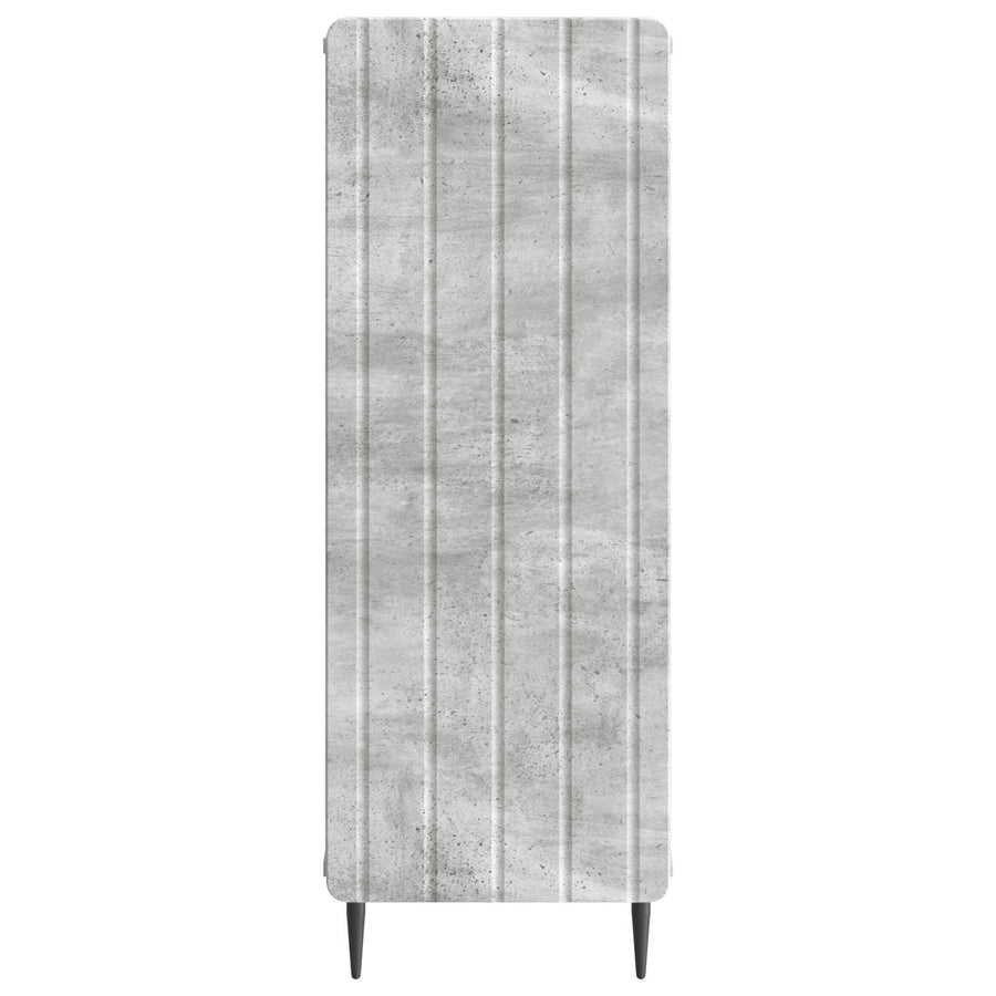 Dressoir Betongrijs 34,5 x 33 x 92 cm Bewerkt hout