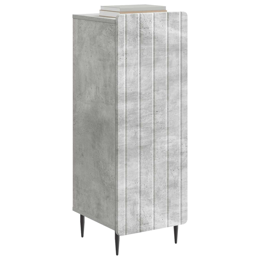 Dressoir Betongrijs 34,5 x 33 x 92 cm Bewerkt hout