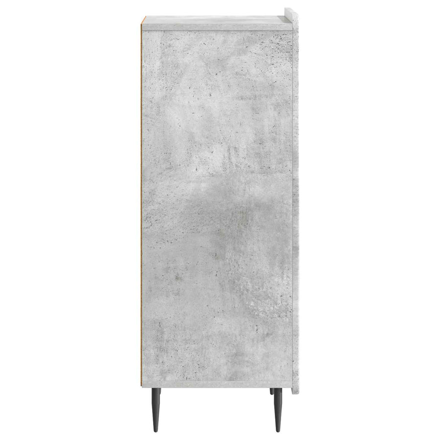 Dressoir Betongrijs 34,5 x 33 x 92 cm Bewerkt hout