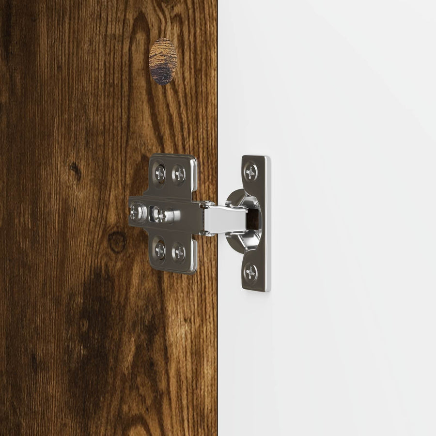 Dressoir Gerookt eiken 34,5 x 33 x 92 cm Bewerkt hout