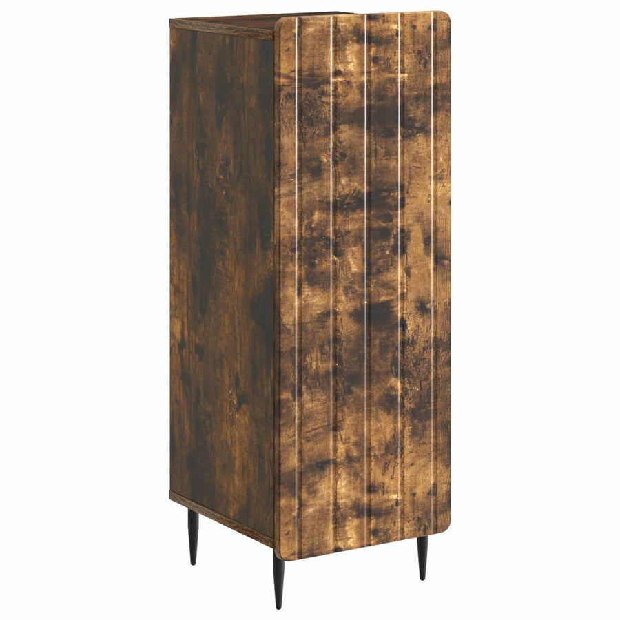 Dressoir Gerookt eiken 34,5 x 33 x 92 cm Bewerkt hout