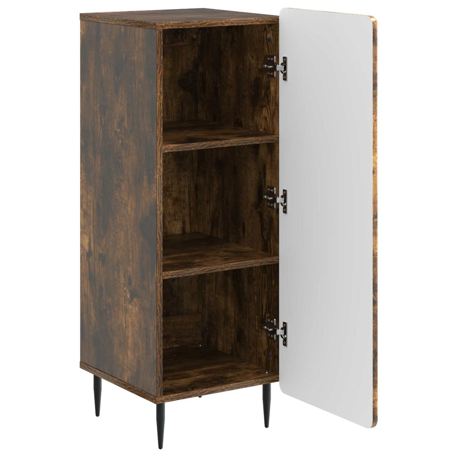 Dressoir Gerookt eiken 34,5 x 33 x 92 cm Bewerkt hout