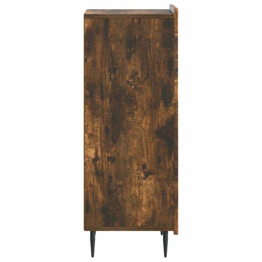 Dressoir Gerookt eiken 34,5 x 33 x 92 cm Bewerkt hout